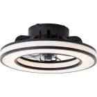 Brilliant Mondello Ventilator Plastik Schwarz 23W 3100lm - 827-865 CCT | 420mm - Fernsteuerung Dimmbar